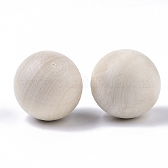 Unfinished Wood Beads&nbsp;X-WOOD-T014-40mm