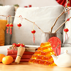 12Pcs Glass Ingots/Gold Bars Display Decorations&nbsp;DJEW-FH0001-40