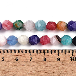 Dyed Natural White Jade Beads Strands&nbsp;G-T139-8mm-46A
