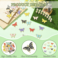 24Pcs UV Plating Alloy Enamel Pendants&nbsp;FIND-YW0010-83