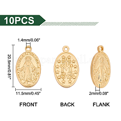10Pcs Brass Pendants&nbsp;KK-UN0001-38