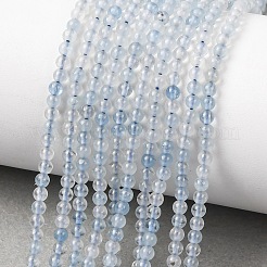 Natural Aquamarine Beads Strands&nbsp;G-H358-A11-3mm-01