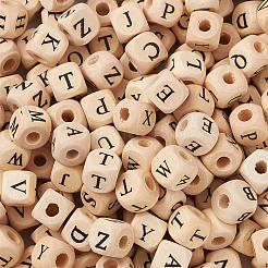 ddPrinted Natural Wood Beads&nbsp;WOOD-KS0001-12