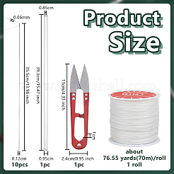 Manganese Steel Straight Sewing Embroidery Threads&nbsp;TOOL-OC0002-11A