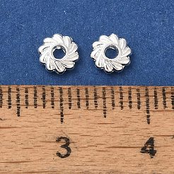 Eco-Friendly Alloy Spacer Beads&nbsp;PALLOY-WH0109-02S-NR