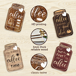 Wooden Pendant Decoration&nbsp;HJEW-WH0074-011