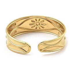 304 Stainless Steel Cuff Bangles&nbsp;BJEW-P302-08G