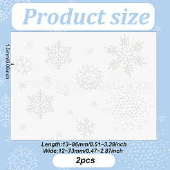 Snowflake Shape Hotfix Rhinestone&nbsp;DIY-WH0399-76A