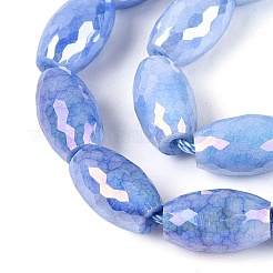 Anti-Tarnish Electroplate Glass Beads Strands&nbsp;EGLA-Q130-02A-03