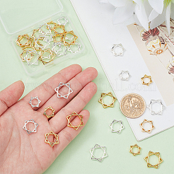 36Pcs 6 Styles Long-Lasting Plated Alloy Bead Frame&nbsp;FIND-PH0018-71