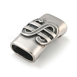 Tibetan Style 304 Stainless Steel Slide Charms/Slider Beads&nbsp;STAS-L274-005AS-01