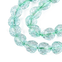 Crackle Transparent Glass Beads Strands&nbsp;GLAA-N068-04A-04