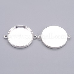 Tibetan Style Cabochon Connector Settings&nbsp;LS-X-TIBE-C074-S-FF