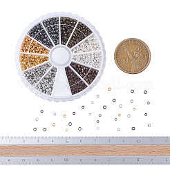 Brass Crimp Beads&nbsp;KK-YW0001-17