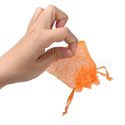 20Pcs 10 Colors Rectangle Organza Drawstring Bags&nbsp;CON-YW0001-31B