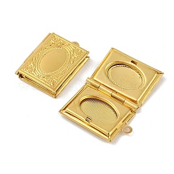 Brass Locket Pendants for Teachers' Day&nbsp;KK-M041-07G