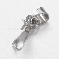 Tarnish Resistant 201 Stainless Steel Ice Pick Pinch Bails&nbsp;STAS-I097-041A