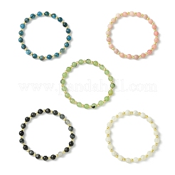 Natural Gemstone & Synthetic Hematite Non-magnetic Beaded Stretch Bracelets for Women&nbsp;BJEW-JB13940