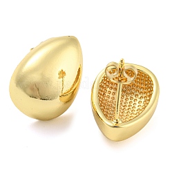 Rack Plating Brass Teardrop Stud Earrings&nbsp;EJEW-P242-03G