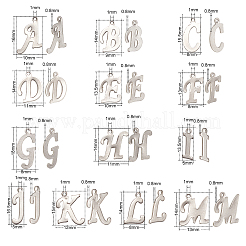 304 Stainless Steel Letter Pendants&nbsp;STAS-CJ0001-42