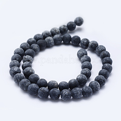 Natural Larvikite Beads Strands&nbsp;G-F545-A