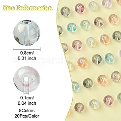 8 Colors Glass Bead Strands&nbsp;GLAA-FS0001-86