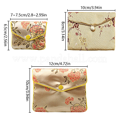 Embroidery Damask Cloth Pouches Set&nbsp;ABAG-NB0001-14