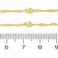 Brass Satellite Chains Necklace for Women&nbsp;NJEW-P265-35G