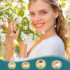 100Pcs 4 Styles Brass Spacer Beads&nbsp;KK-PH0006-68