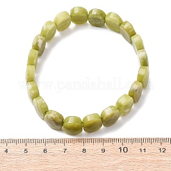 Natural Lemon Jade Faceted Beaded Stretch Bracelets for Women&nbsp;BJEW-K251-07G