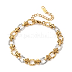 304 Stainless Steel Cable Chain Bracelets for Women&nbsp;BJEW-Z134-01G