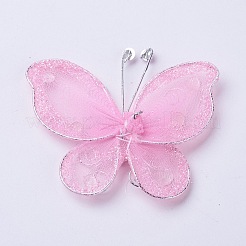 Polyester Butterfly Decoration&nbsp;DIY-WH0018-03A