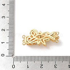 Brass Micro Pave Cubic Zirconia Box Clasps&nbsp;KK-A227-18G