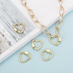 Brass Screw Carabiner Lock Charms&nbsp;KK-T047-04