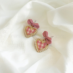 Zinc Alloy Plastic Stud Dangle Earrings for Women&nbsp;WGD72B4-01