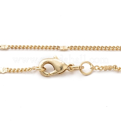 Rack Plating Brass Handmade Necklaces&nbsp;X-CHC-E011-07A-2mm-G