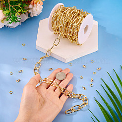 DIY Aluminium Paperclip Chains Bracelets/Necklaces Making Kit&nbsp;DIY-TA0012-92