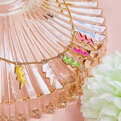Light Gold Plated Alloy Enamel Pendants&nbsp;ENAM-SZ0001-33LG