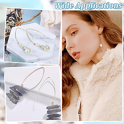 50Pcs 304 Stainless Steel Earring Hooks&nbsp;STAS-ME0001-51G