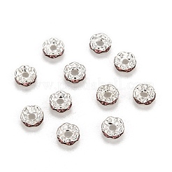 Brass Rhinestone Spacer Beads&nbsp;RSB028NF-16