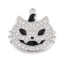 Rack Plating Brass Cubic Zirconia Pendants&nbsp;KK-D031-08