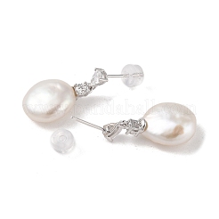 Anti-Tarnish Sterling Silver Stud Earrings&nbsp;EJEW-C087-16P