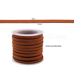 3Rolls 3 Colors Faux Suede Cord&nbsp;LW-FS0001-02