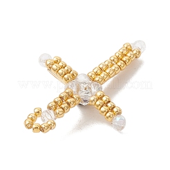 Glass Seed Beaded Pendants&nbsp;PALLOY-MZ01279-02