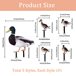 Double-sided Pattern Acrylic Garden Stake&nbsp;AJEW-WH0348-02D