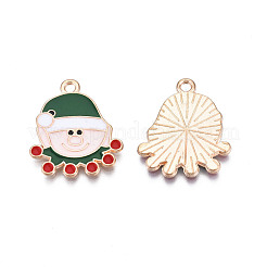 Christmas Alloy Enamel Pendants&nbsp;X-ENAM-Q442-51