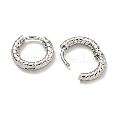 Tarnish Resistant 202 Stainless Steel Huggie Hoop Earrings with 304 Stainless Steel Pins for Women&nbsp;EJEW-H003-04P