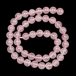 Natural Madagascar Rose Quartz Beads Strands&nbsp;G-Z146-A01-8mm-01