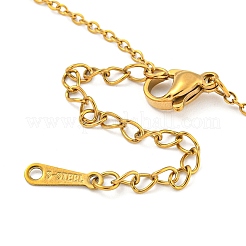 201 Stainless Steel Cable Chain Necklaces&nbsp;NJEW-G138-04G