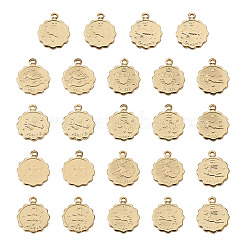 24Pcs 12 Style Brass Charms&nbsp;KK-TA0001-09